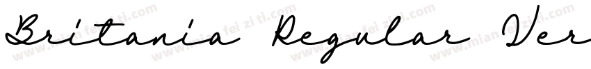 Britania Regular Ver字体转换